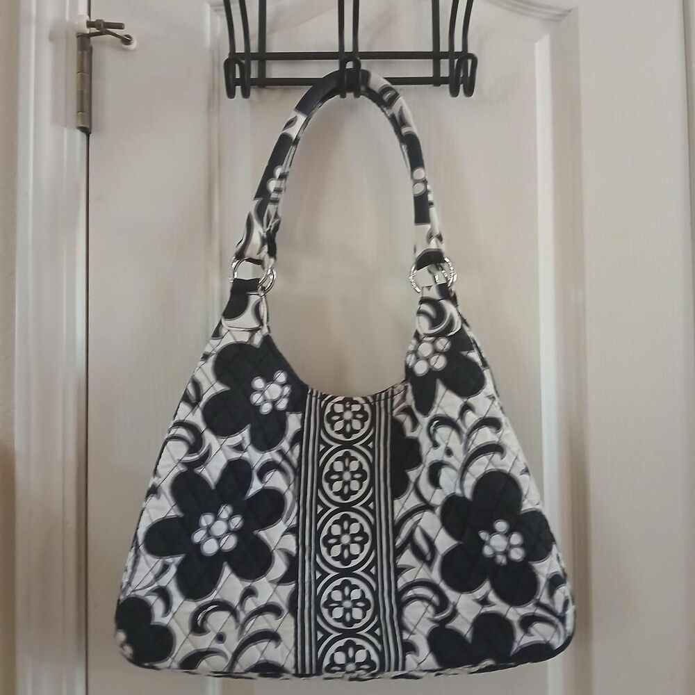 Y2K Style Vera Bradley Retired Night and Day Quilted Cotton Hobo Bag Purse Boho